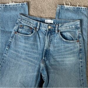 Zara Classic Denim Straight Jeans